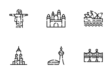 World Land Mark 2 Icon Pack