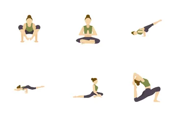 Yoga Poses Icon Pack