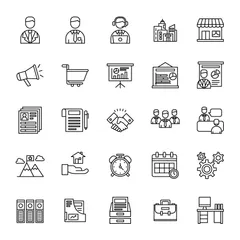 Business Outline Icon Pack