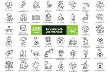 Conciencia ecológica Paquete de Iconos