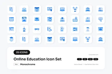 Online Education Icon Pack