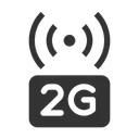 Free 2 G Netzwerk 2 G WLAN 2 G Symbol