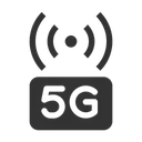 Free 5 G 5 G Netzwerk 5 G Verbindung Symbol