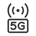 Free 5 G 5 G Netzwerk 5 G Verbindung Symbol