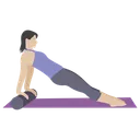 Free Aerobics Stretch Exercise Gym Workout Icon