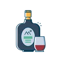 Free Alcohol Bottle Drink Icon