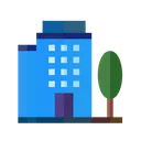 Free Apartment Building House 아이콘