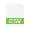 Free Archivo CSV  Icono