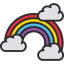 Free Arco Iris Cielo Nube Icono