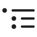 Free Textaufzahlungslistenbaum Aufzahlungspunkt Dokumentliste Symbol