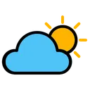 Free Wetter Bewolkt Sonne Symbol