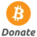 Free Donate Payment Bitcoin Icon