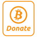 Free Donate Payment Bitcoin Icon