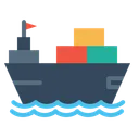 Free Boat Logistic Transportation Icon