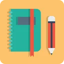 Free Book Folder Pen Icon