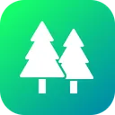 Free Bosque Arbol Pino Icono