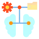 Free Brain Storage Data Icon