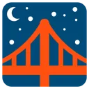 Free Brucke Bei Nacht Symbol