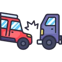 Free Bumper Bender Car Accident Crash Icon