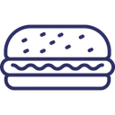 Free 햄버거 패스트푸드 음식 아이콘