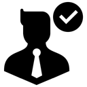 Free Mann Geschaftsmann Genehmigen Symbol