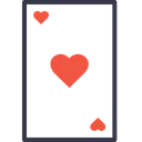 Free Card Heart Poker Icon