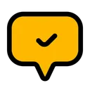 Free Chat Check Chat Communications Icon