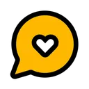 Free Chat Heart Chatting Communication Icon