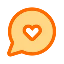 Free Chat Heart Chatting Communication Icon