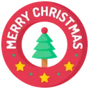 Free Christmas Badge Icon