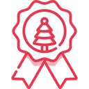 Free Christmas Badge Badge Sale Icon