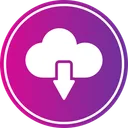 Free Cloud Download  Icon