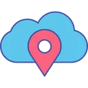 Free Cloud-Standort  Symbol