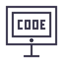 Free Code Coding Development Icon