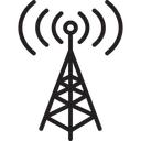 Free Communication Tower Signal Tower Wifi Antenna Icon