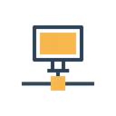 Free Computer On Network Icon