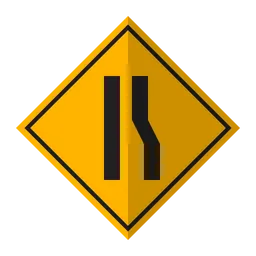 Free Converging Road  Icon