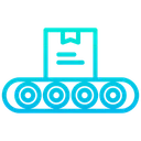 Free 配送、ベルトコンベア、物流 アイコン