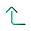 Free Corner Left Up Arrow Direction Icon