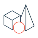 Free Cubo 3 D Modelo Ícone