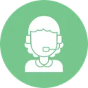 Free Call Centre Consultant Customer Service Icon