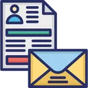 Free Cv Cv By Mail Cv Letter Icon