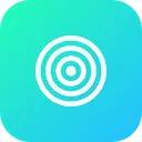 Free Dart Board Illusion Icon