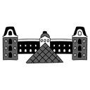 Free Black Monochrome De Louvre Museum Illustration Landmarks Icons 아이콘