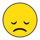 Free Depressed Emoji Emotion Icono