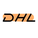 Free DHL Express Branchenlogo Firmenlogo Symbol