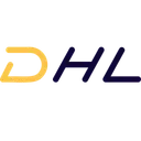 Free DHL Express Branchenlogo Firmenlogo Symbol