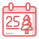 Free Navidad Dia Calendario Icono