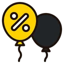 Free Discount Balloons  Icon