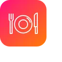 Free Dish Plate Fork Icon